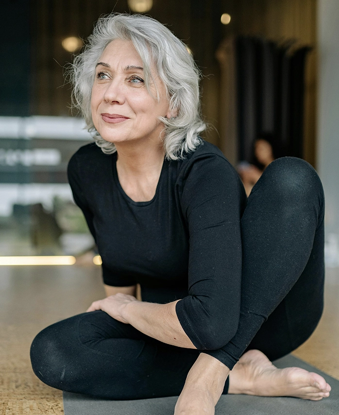 Woman enjoying a healthy drink